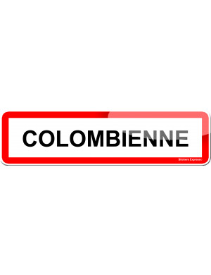 Colombienne (15x4cm) - Sticker/autocollant