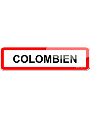 Colombien (15x4cm) - Sticker/autocollant