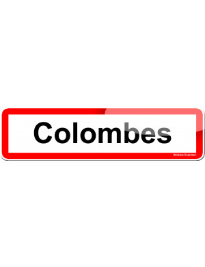 Colombes (15x4cm) - Sticker/autocollant