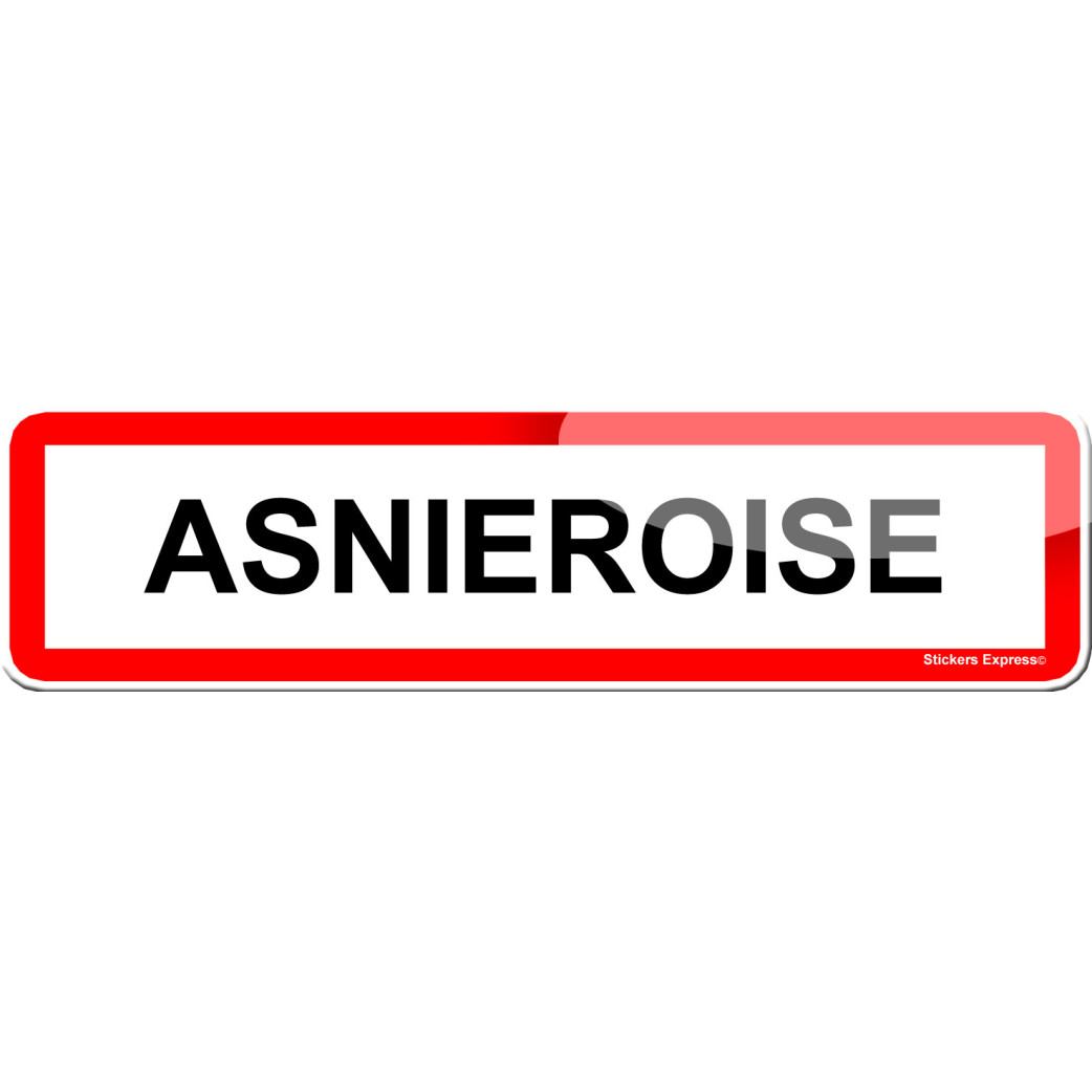 Asnieroise (15x4cm) - Sticker/autocollant
