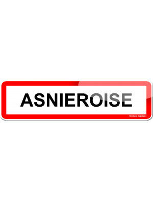 Asnieroise (15x4cm) - Sticker/autocollant