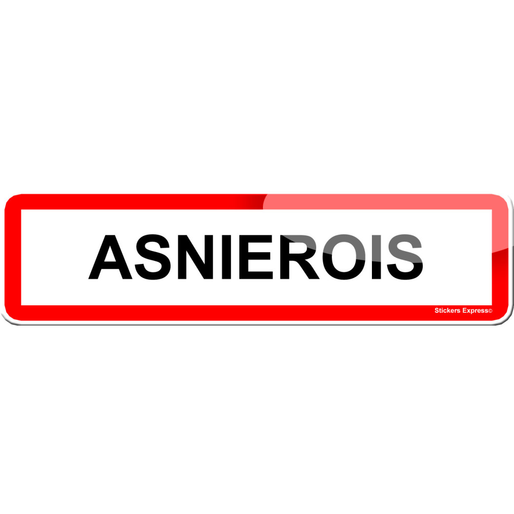 Asnierois (15x4cm) - Sticker/autocollant