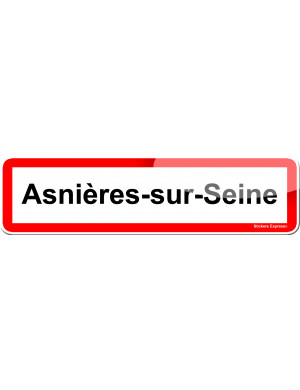 Asnières-sur-Seine (15x4cm) - Sticker/autocollant