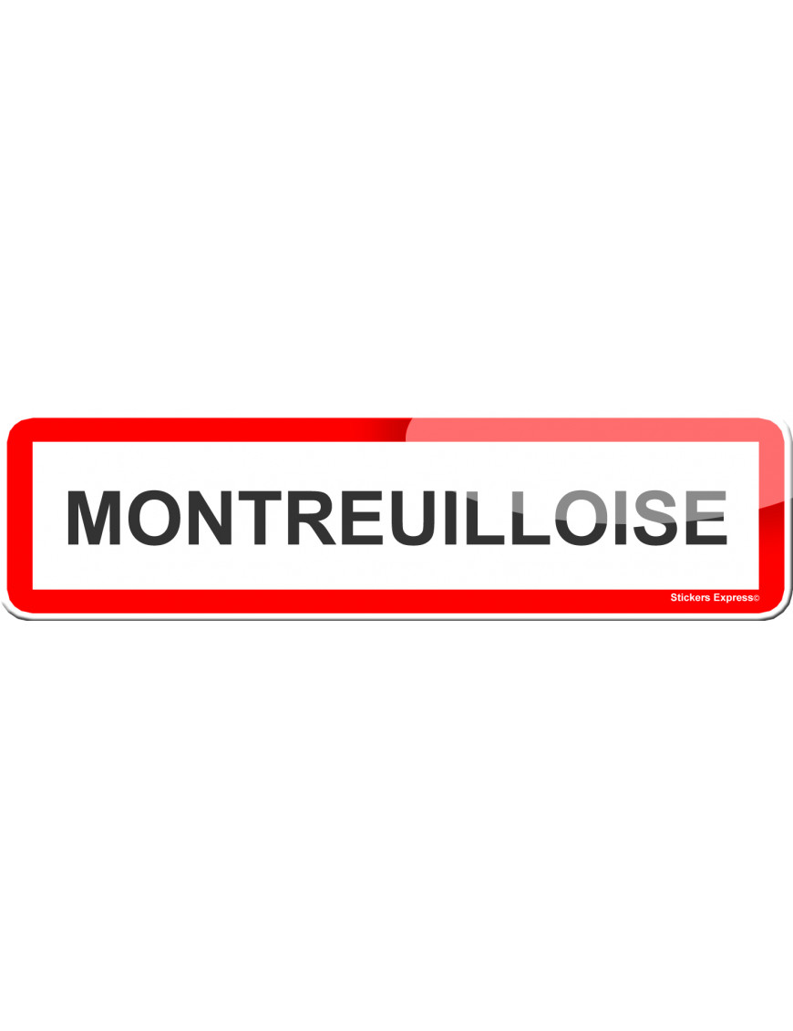 Montreuilloise (15x4cm) - Sticker/autocollant