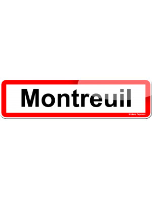 Montreuil (15x4cm) - Sticker/autocollant