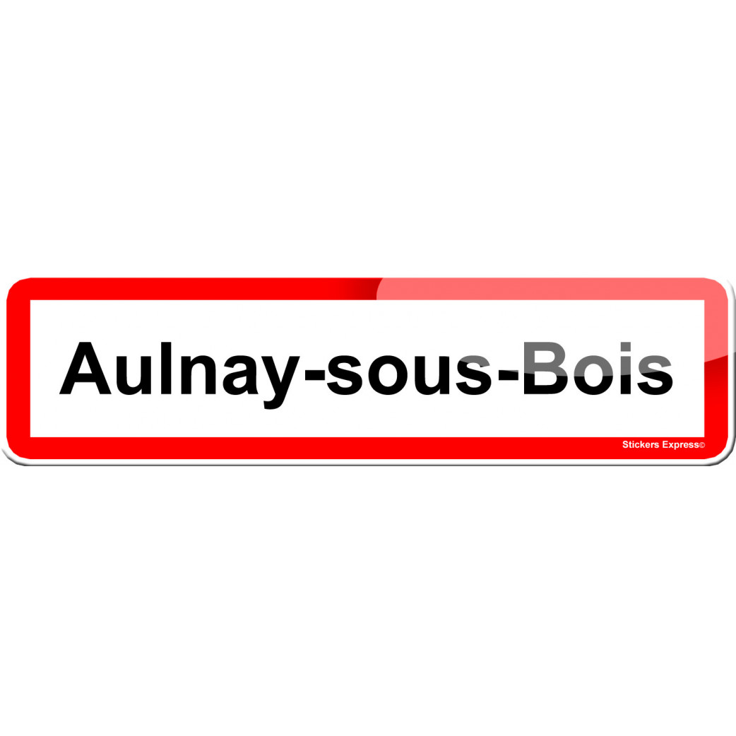 Aulnay-sous-Bois (15x4cm) - Sticker/autocollant