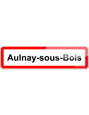 Aulnay-sous-Bois (15x4cm) - Sticker/autocollant