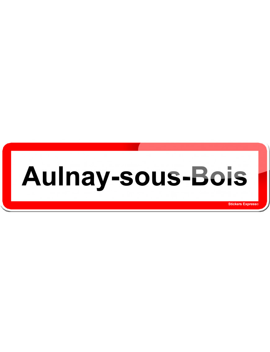 Aulnay-sous-Bois (15x4cm) - Sticker/autocollant