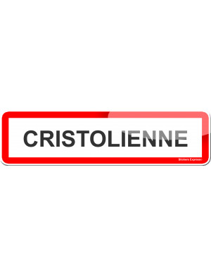 Cristolienne (15x4cm) - Sticker/autocollant