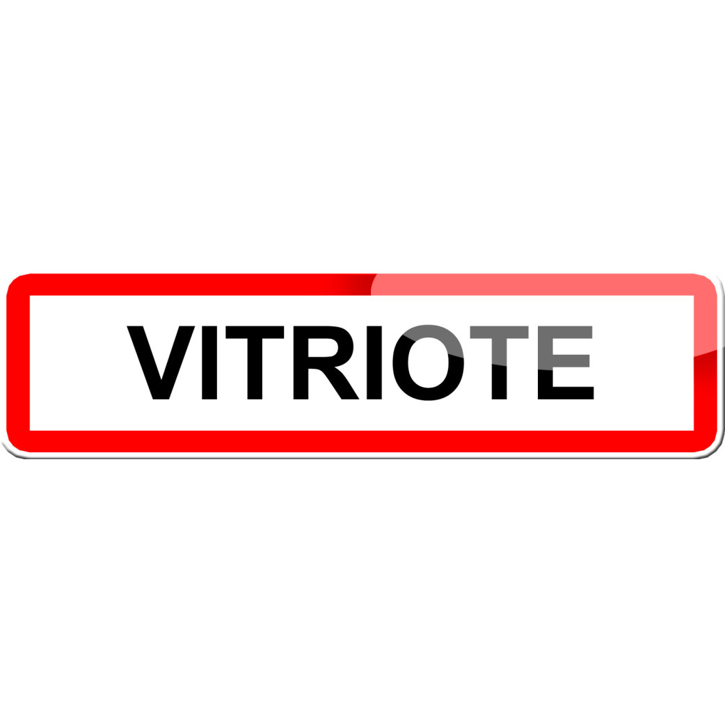 Vitriote (15x4cm) - Sticker/autocollant