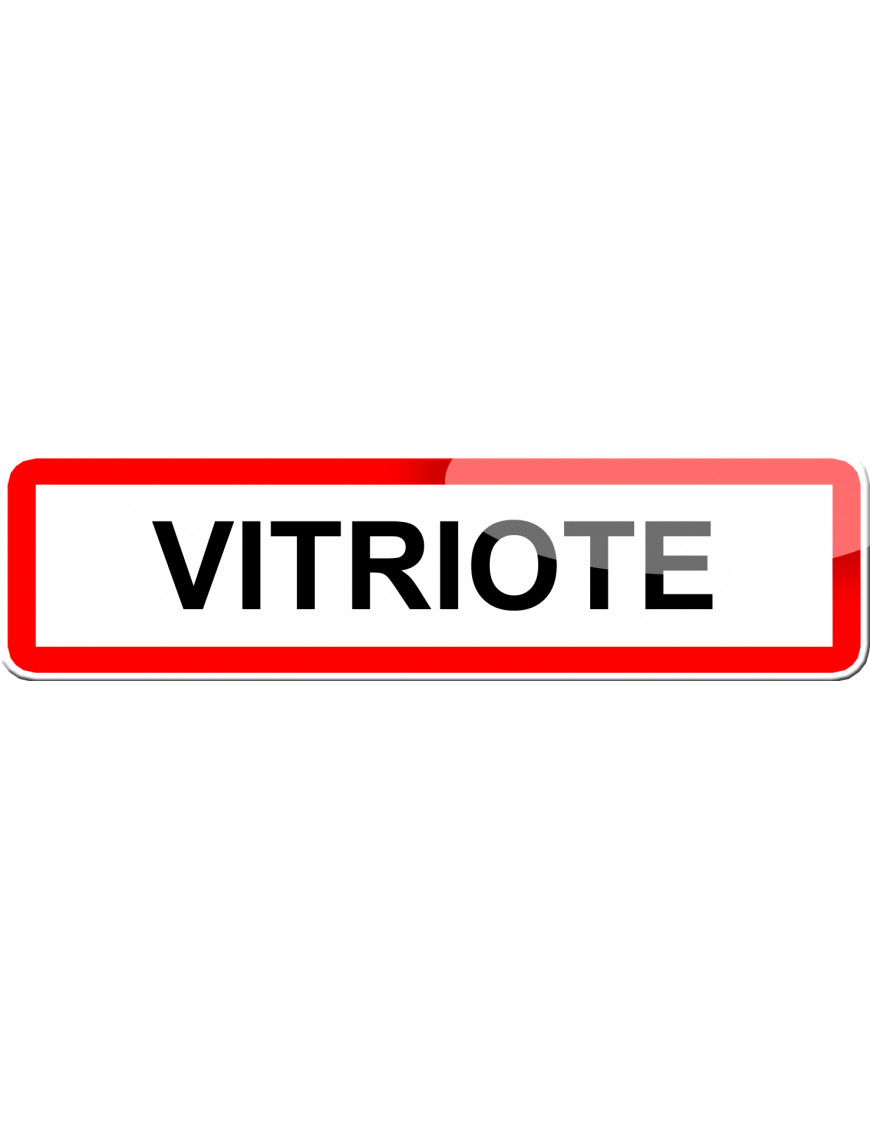 Vitriote (15x4cm) - Sticker/autocollant