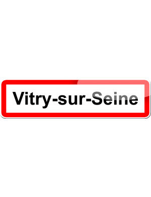 Vitry-sur-Seine (15x4cm) - Sticker/autocollant