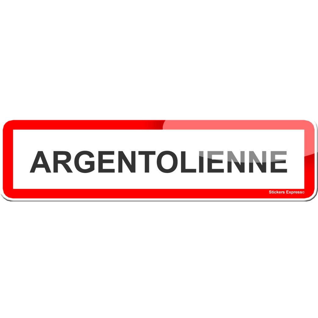 Argentolienne (15x4cm) - Sticker/autocollant