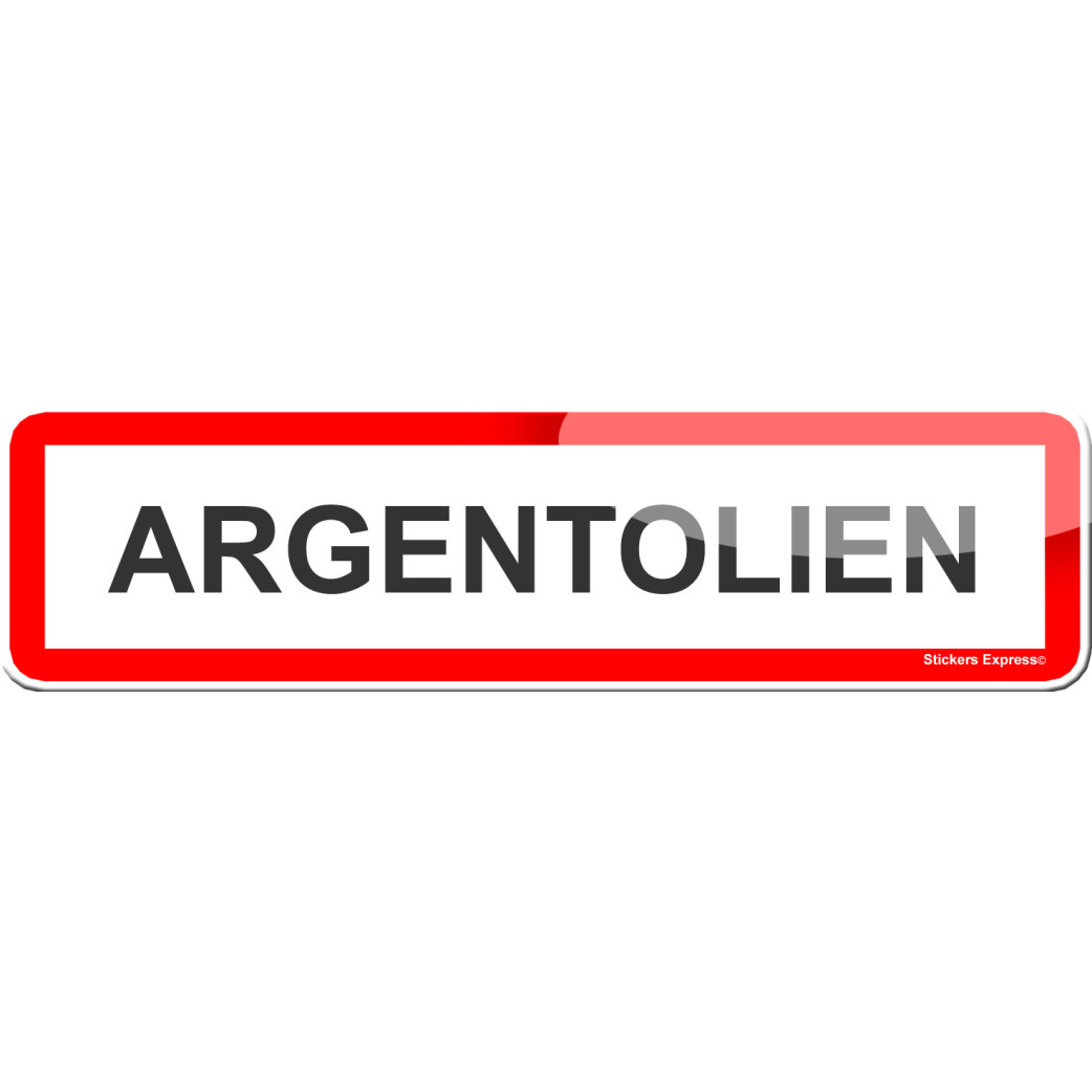 Argentolien (15x4cm) - Sticker/autocollant