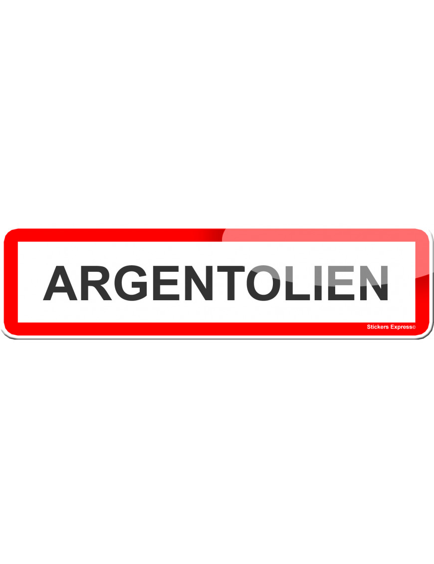 Argentolien (15x4cm) - Sticker/autocollant