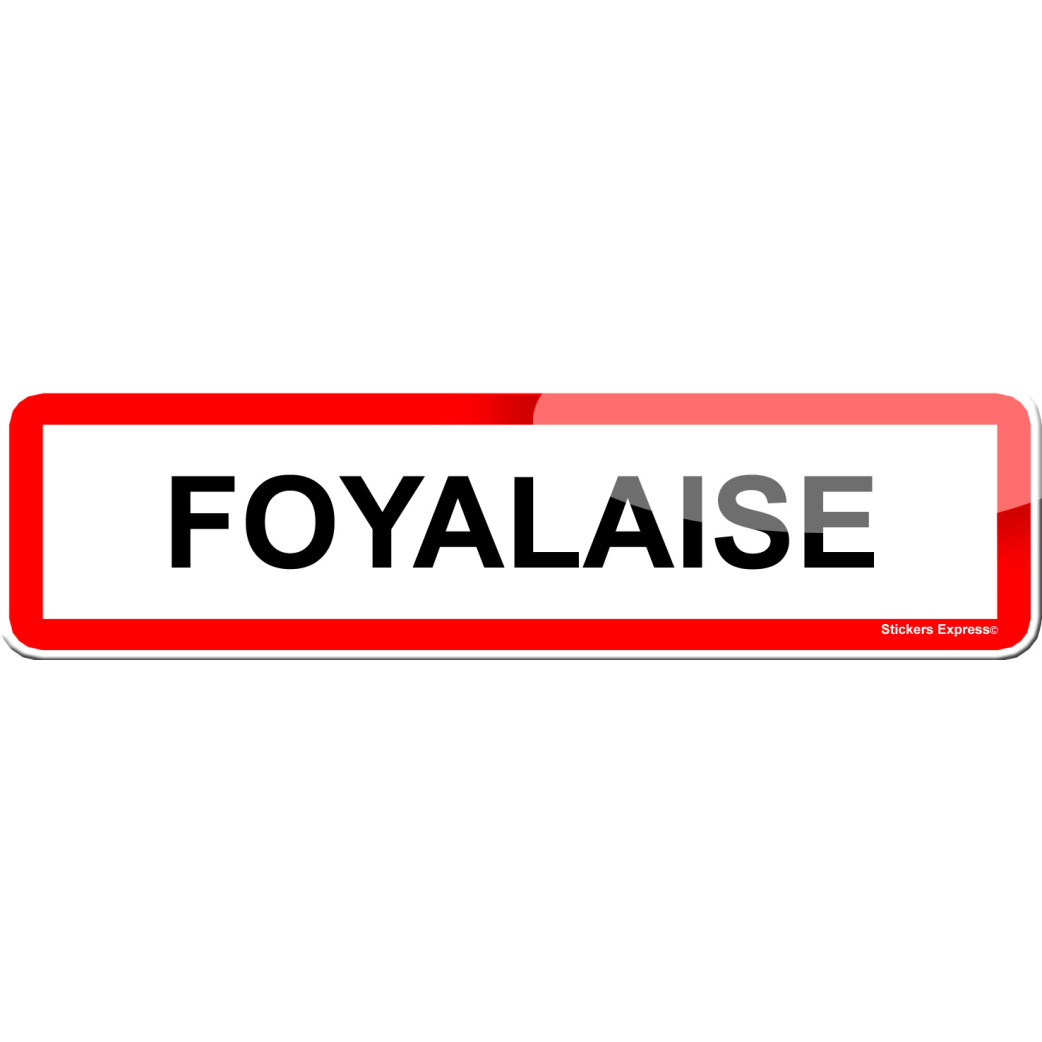 Foyalaise (15x4cm) - Sticker/autocollant