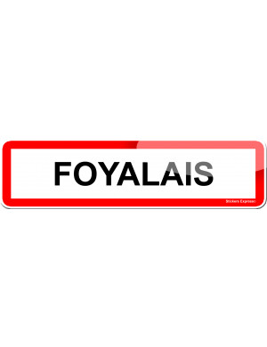 Foyalais (15x4cm) - Sticker/autocollant
