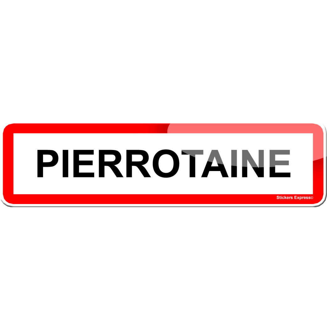 Pierrotaine (15x4cm) - Sticker/autocollant