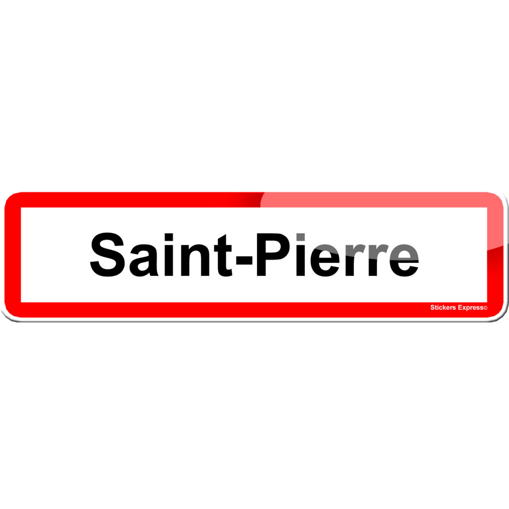 Saint-Pierre (15x4cm) - Sticker/autocollant