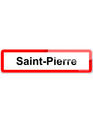 Saint-Pierre (15x4cm) - Sticker/autocollant