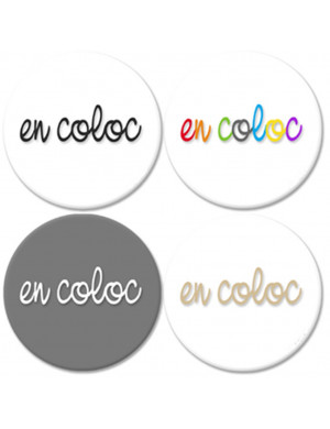 En coloc (4fois 10cm) - Sticker/autocollant