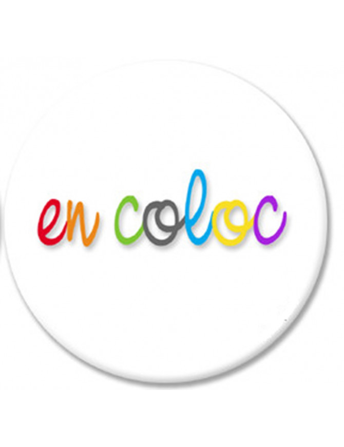 En coloc coloré (10cm) - Sticker/autocollant En coloc coloré (10cm) - Sticker/autocollant