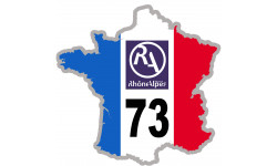 Autocollants : FRANCE 73 Rhône Alpes