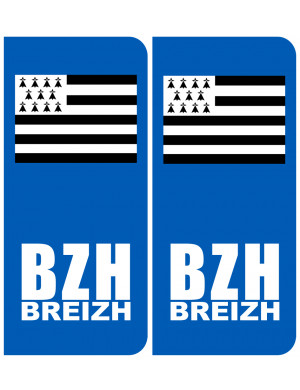 immatriculation BZH - Sticker/autocollant