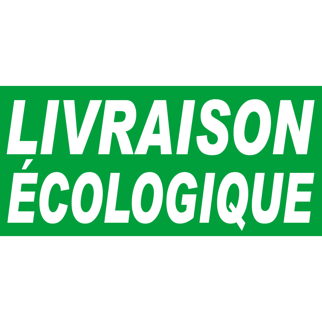 Livraison écologique - 30x14 cm - Sticker/autocollant