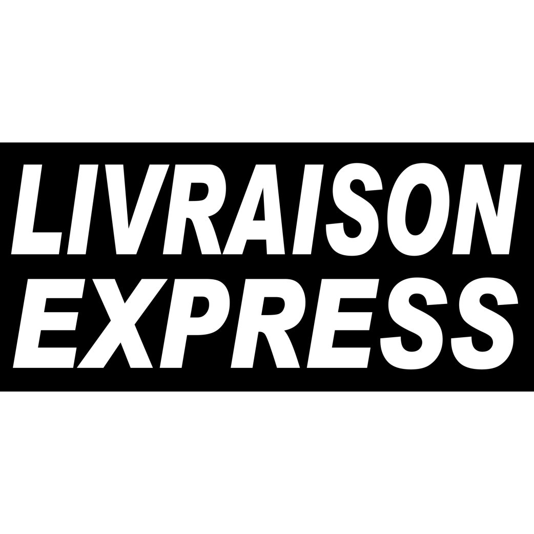 Livraison express noir - 30x14 cm - Sticker/autocollant