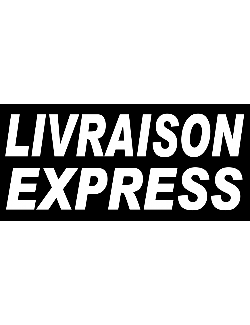 Livraison express noir - 30x14 cm - Sticker/autocollant