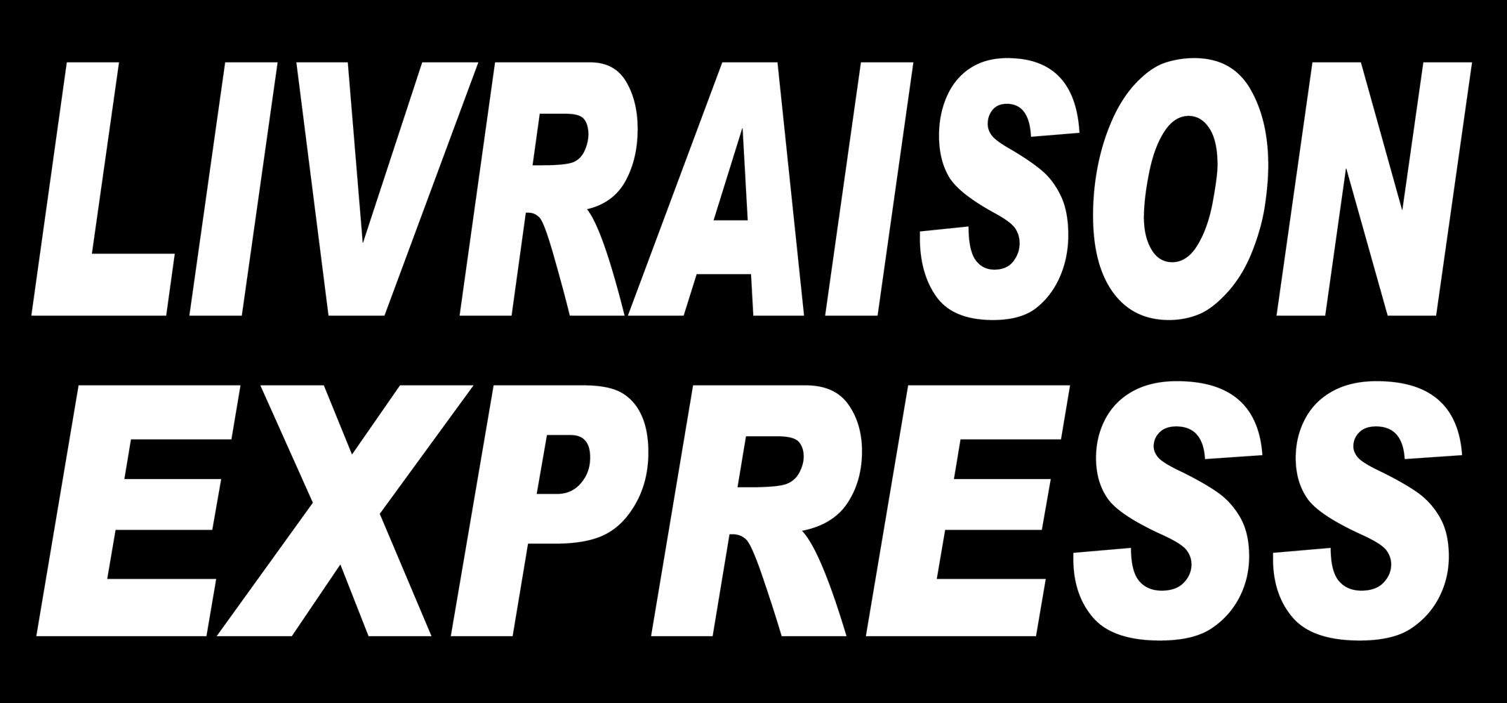 Livraison express noir - 30x14 cm - Sticker/autocollant