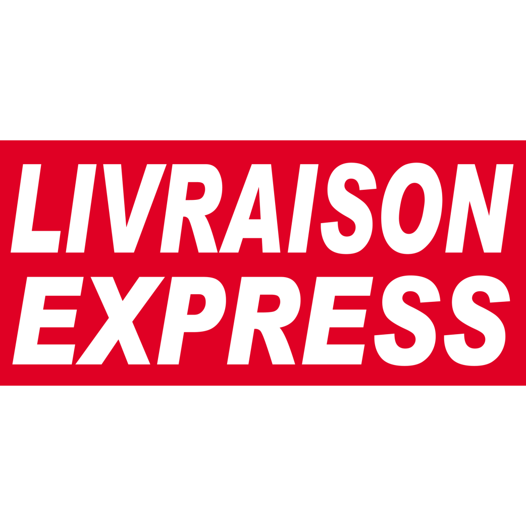 Livraison express rouge - 30x14 cm - Sticker/autocollant