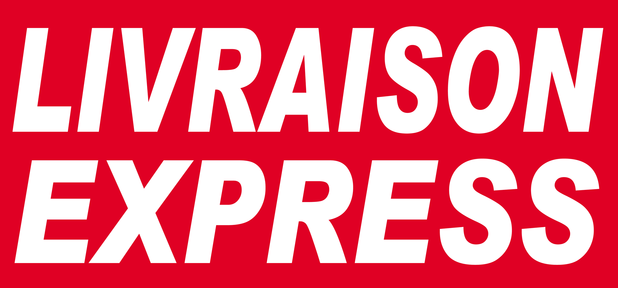 Livraison express rouge - 30x14 cm - Sticker/autocollant