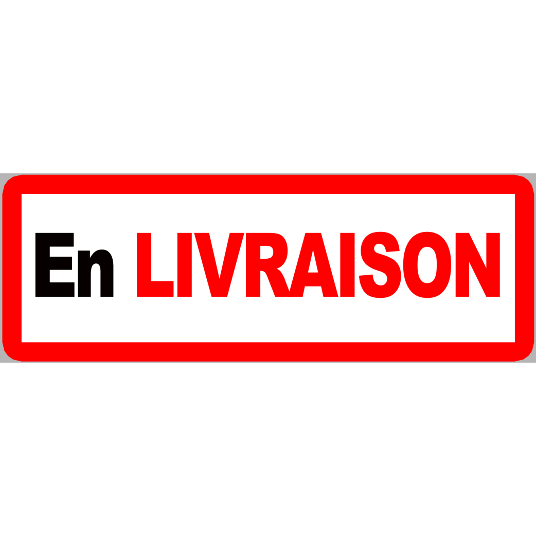 En livraison - 29x10cm - Sticker/autocollant