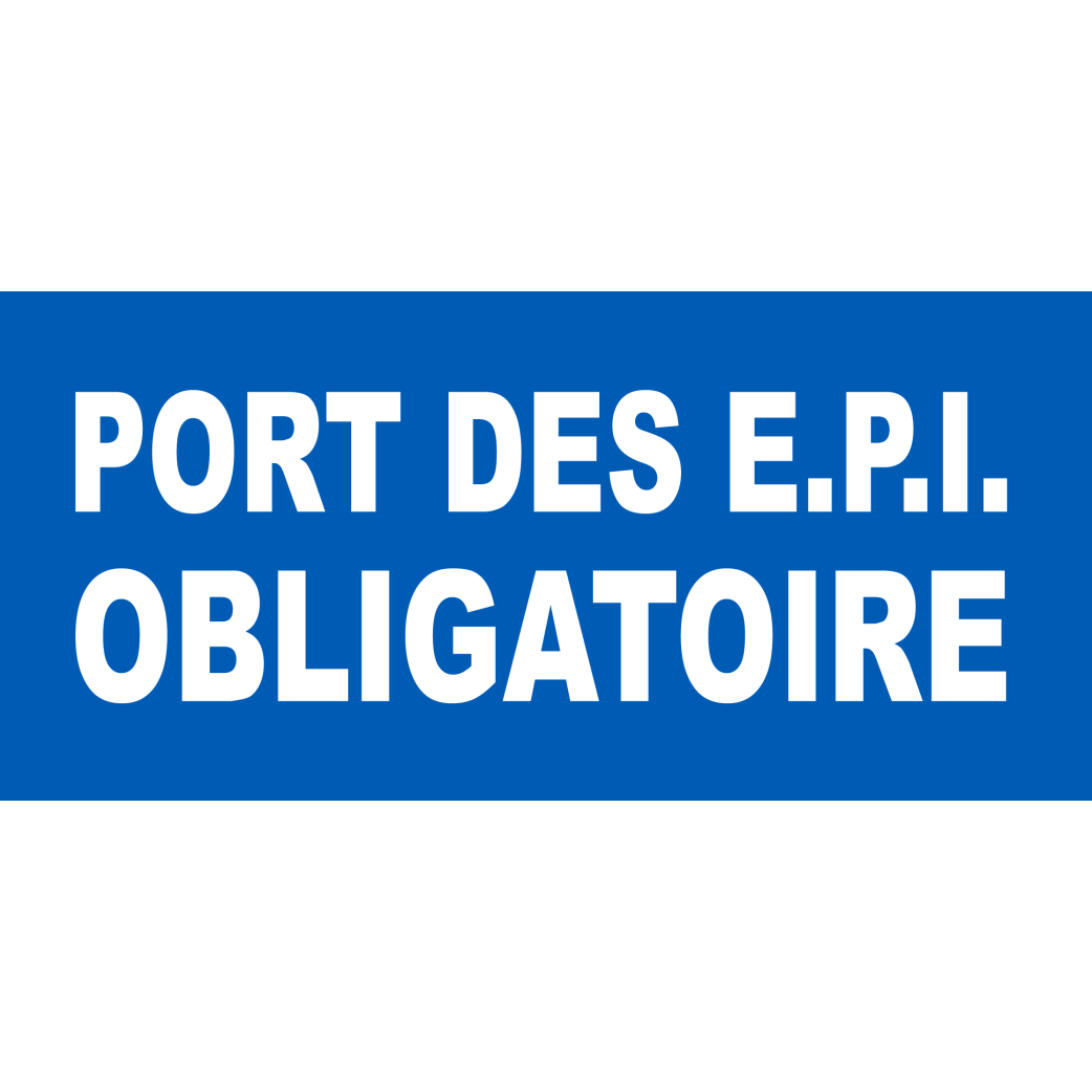 Port des EPI obligatoire - 20x9.2cm - Sticker/autocollant