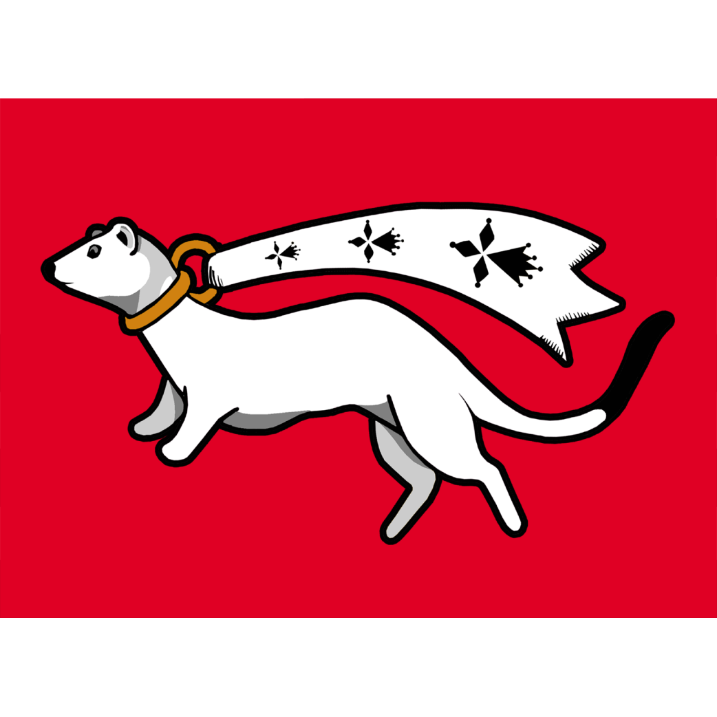 Drapeau Vannes Hermine - 10x7cm - Sticker/autocollant