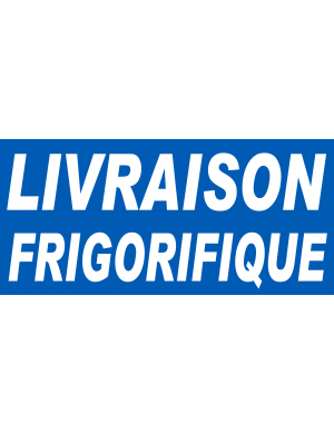 Livraison frigorifique - 30x14 cm - Sticker/autocollant