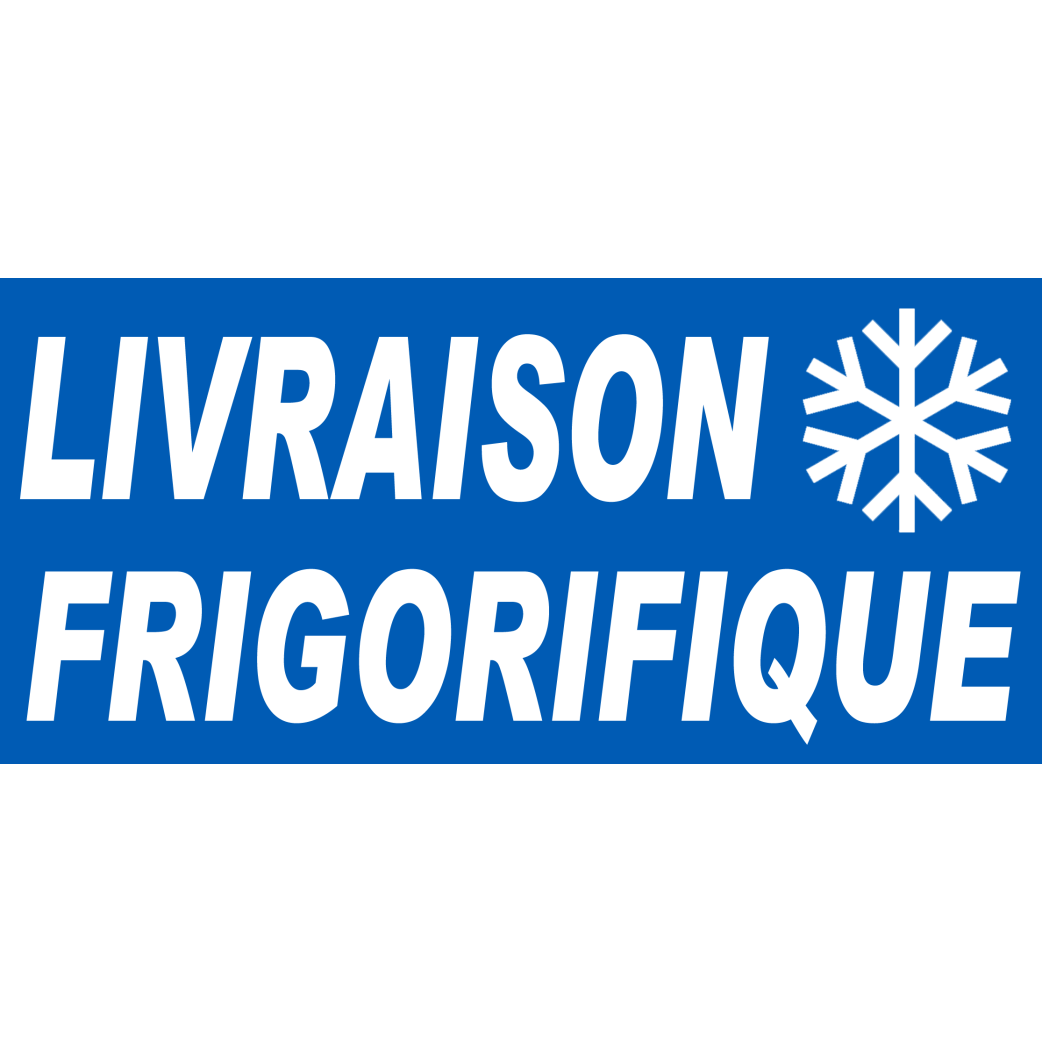 Livraison frigorifique logo - 30x14 cm - Sticker/autocollant