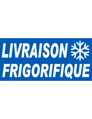 Livraison frigorifique logo - 30x14 cm - Sticker/autocollant