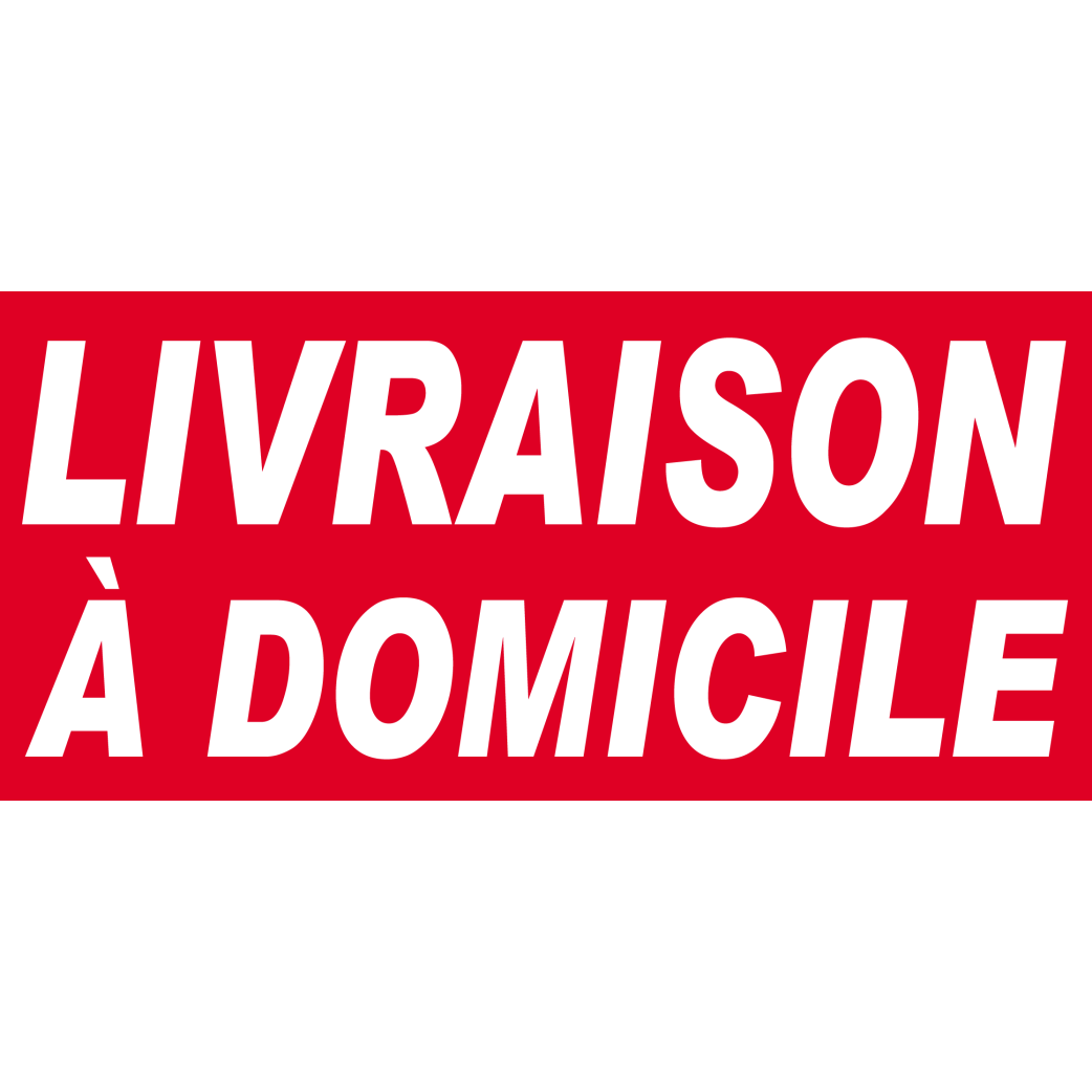 Livraison à domicile - 30x14 cm - Sticker/autocollant