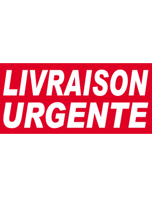 Livraison urgente - 30x14 cm - Sticker/autocollant
