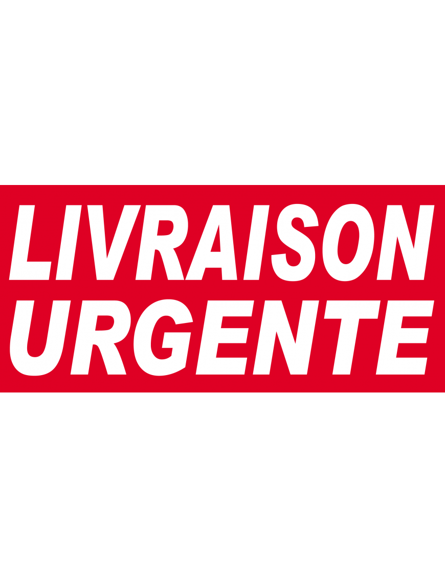 Livraison urgente - 30x14 cm - Sticker/autocollant