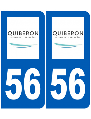 immatriculation Quiberon 56 - Sticker/autocollant