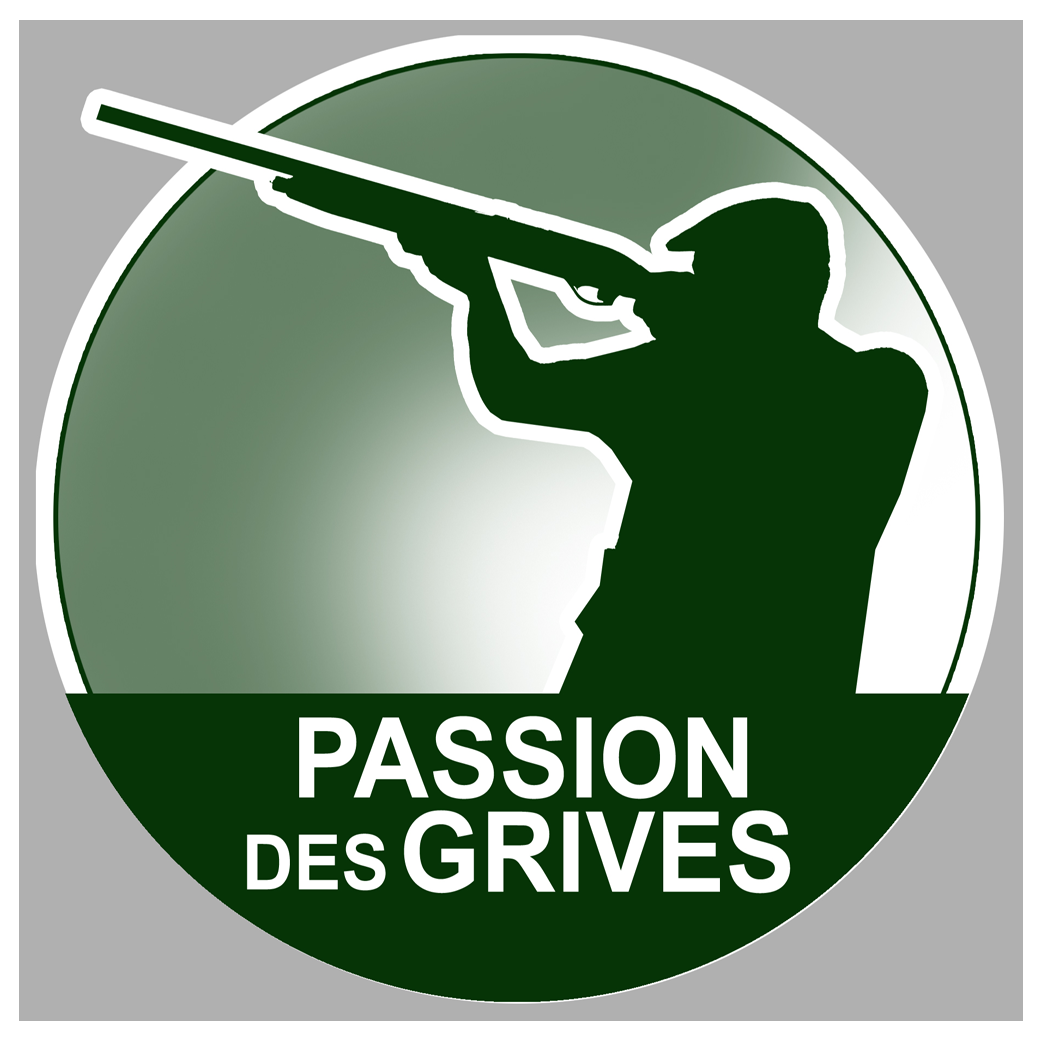 passion chasse des grives - 5cm - Sticker/autocollant