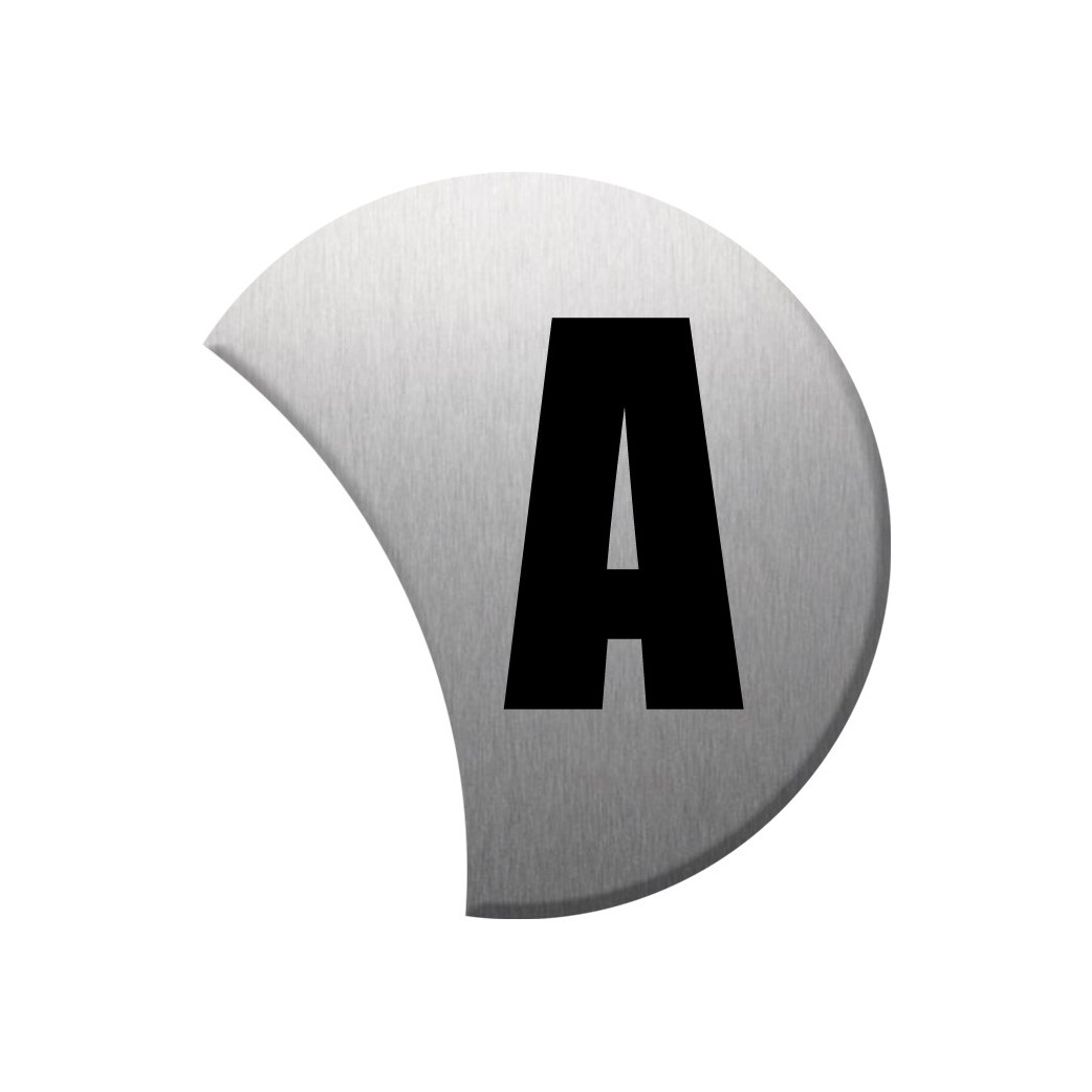 Complément numéro de rue A - gris 6x5.6cm - Sticker/autocollant