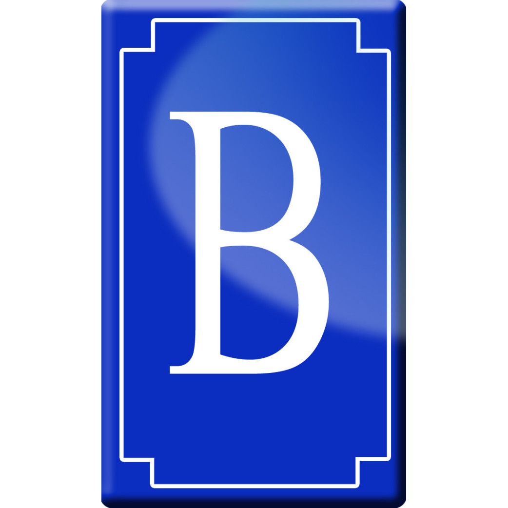 Complément numéro de rue B - classique 10x6cm - Sticker/autocollant