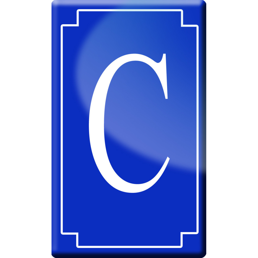 Complément numéro de rue C - classique 10x6cm - Sticker/autocollant