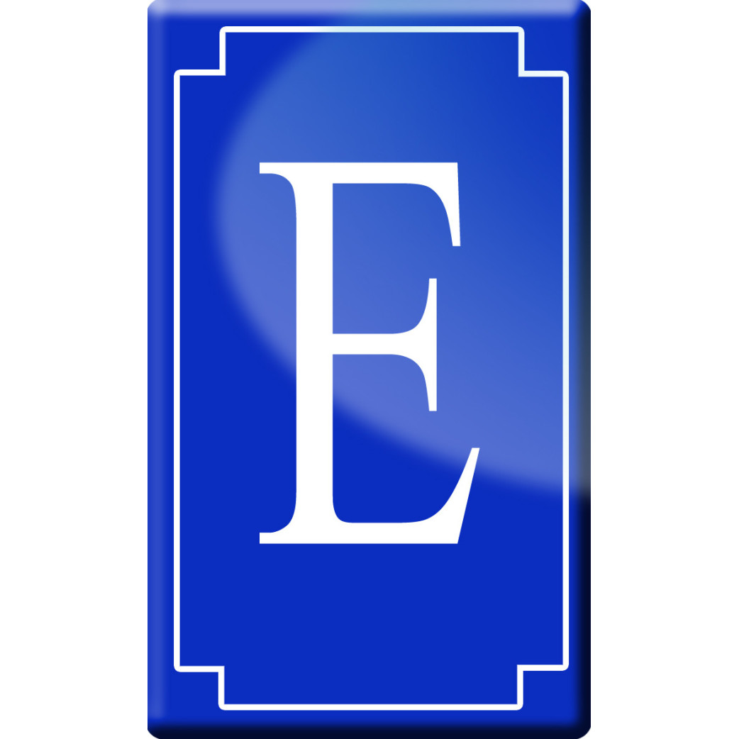 Complément numéro de rue E - classique 10x6cm - Sticker/autocollant