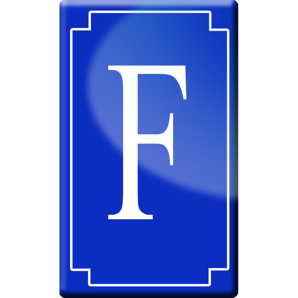 Complément numéro de rue F - classique 10x6cm - Sticker/autocollant